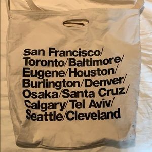 American apparel canvas crossbody bag
